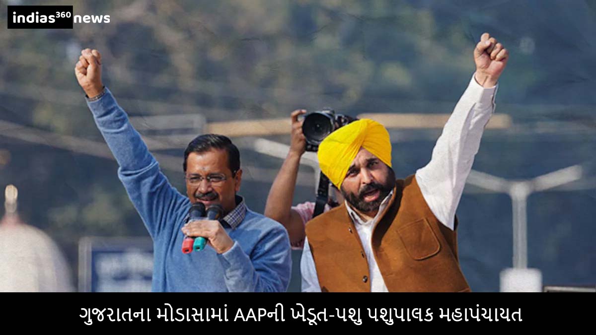 गुजरात के मोडासा में AAP की किसान-पशुपालक महापंचायत: